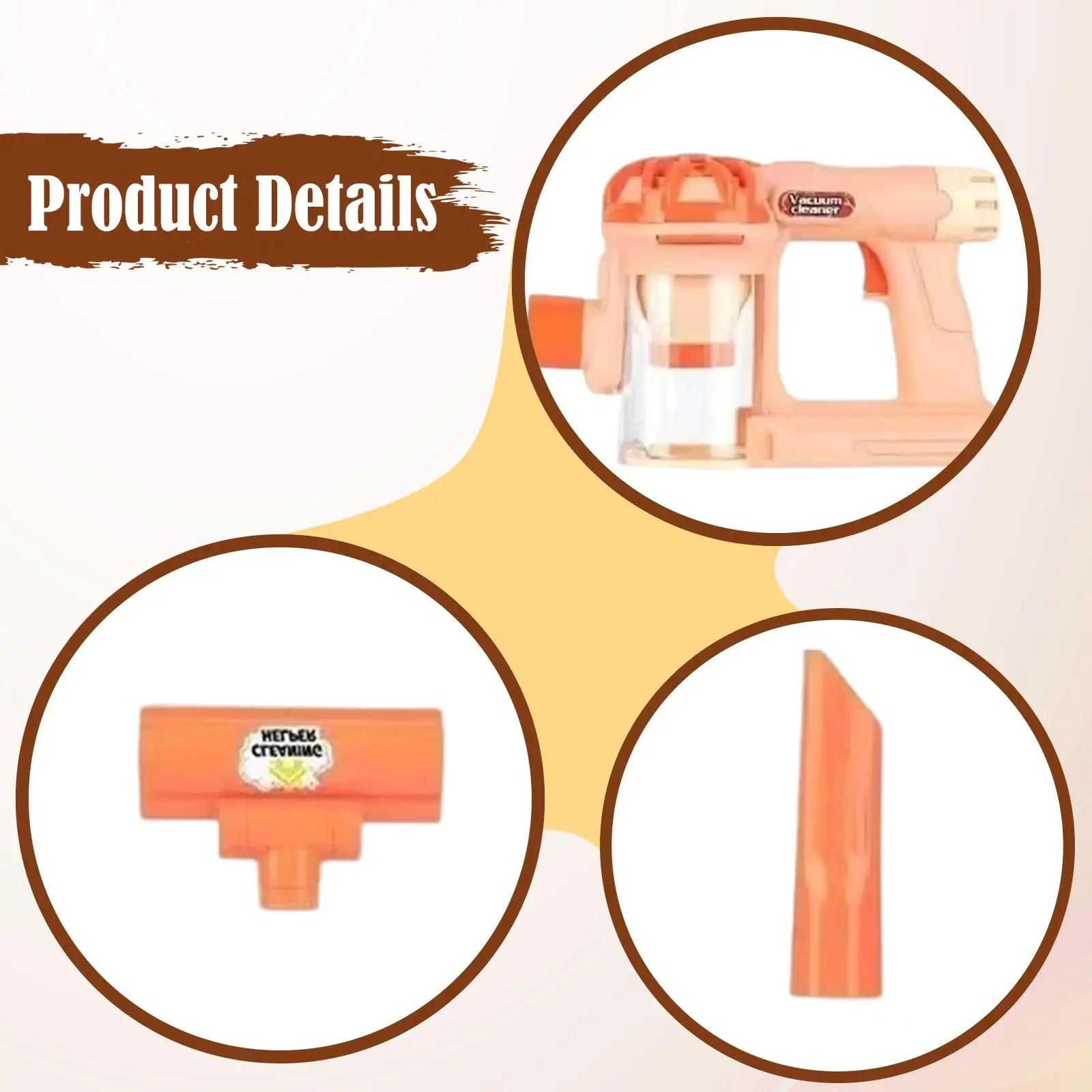 Kids Vacuum Cleaner Toy Birthday Gifts Household Housekeeping Cleaning Toys Educational Toys for Children Age 4-6 Girls Boys