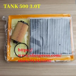 3pcs/set Filter Set for GWM WEY TANK 500 3.0T 48V Air Filter&Oil Filter&Cabin Filter