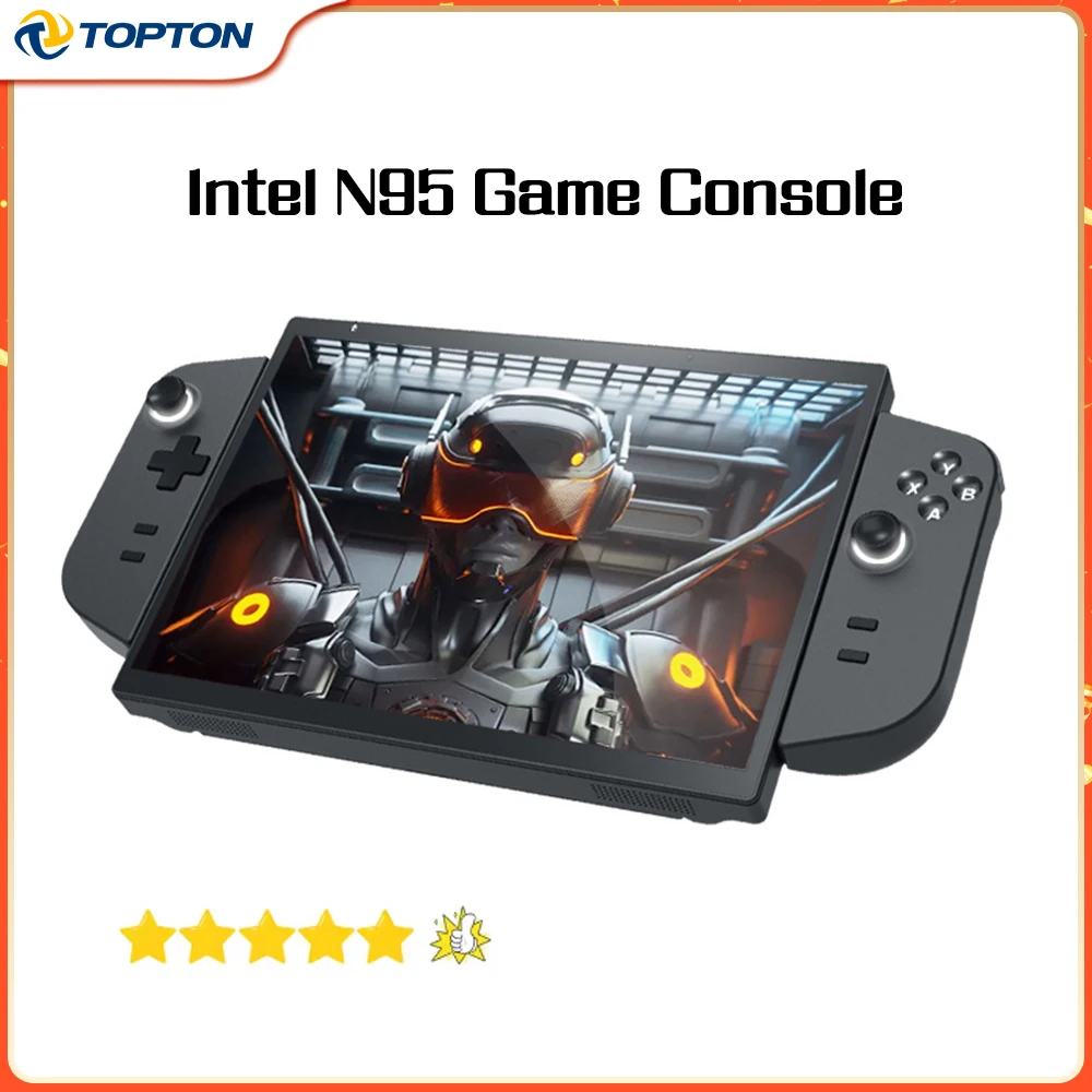 New 10.5 Inch Retro Game Console 12th Gen Intel N95 Win11 Gaming Tablet PC 3 in 1 Gamepad PC Handheld Touch Screen Mini Laptop