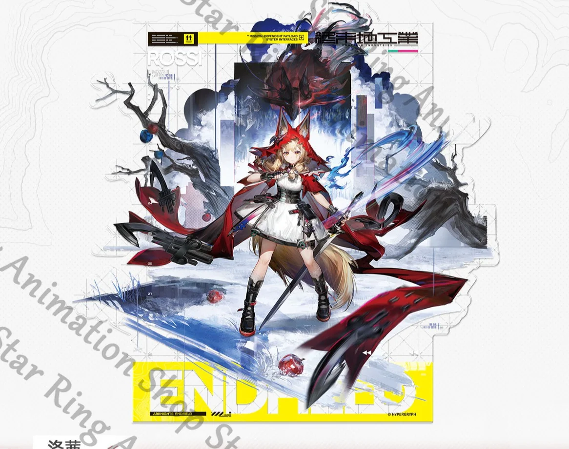 Official Arknights Endfield Anime Cosplay Cartoon Acrylic Character Standee Indicative Board Ornaments Roxie Tangtang Perlica