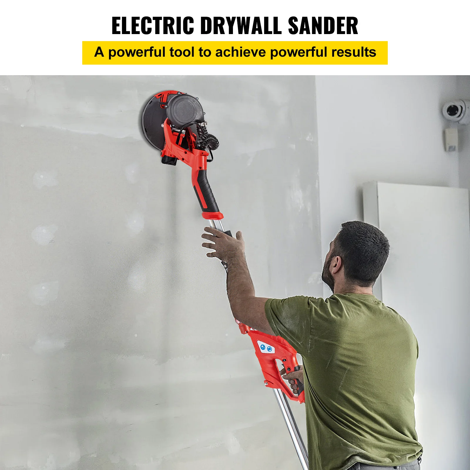 VEVOR Drywall Sander 850W Electric Foldable Sheetrock Drywall Sander with Telescope Handle&Variable Speed Electric Wall Sander