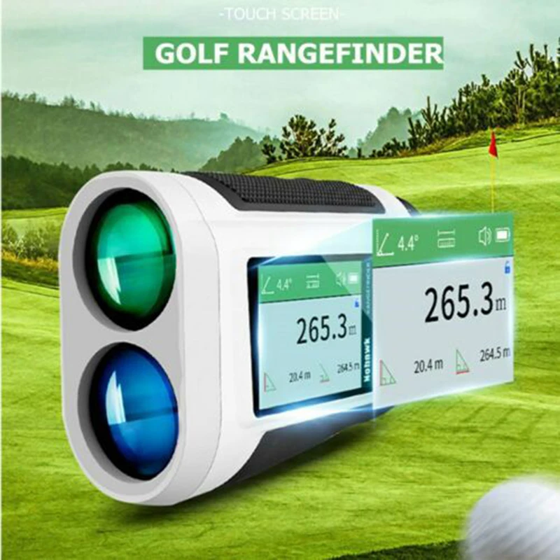 Imagem -02 - Golf Laser Rangefinder Laser Range Finder Medidor Quintal pé Unidade de Medição para Caça ao ar Livre Inclinação Velocidade Medidor Distância 1000m