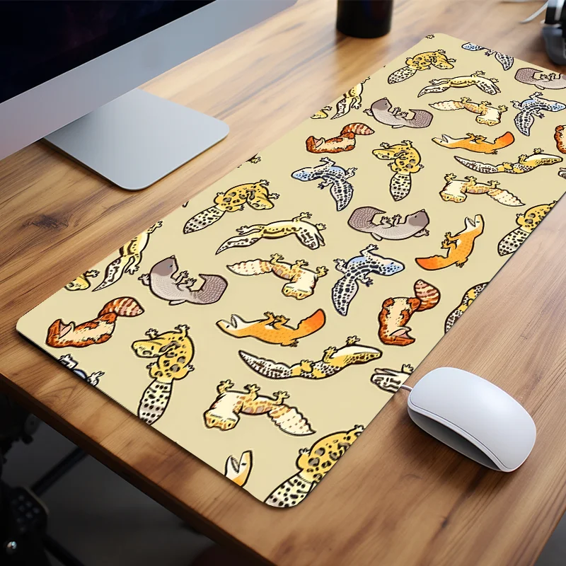 

Colorful Cute Cartoon Lizard Desk Mat Mouse Pad Non-Slip Rubber Base Perfect Gift for Teens and Adults Girlfriend Boyfriend