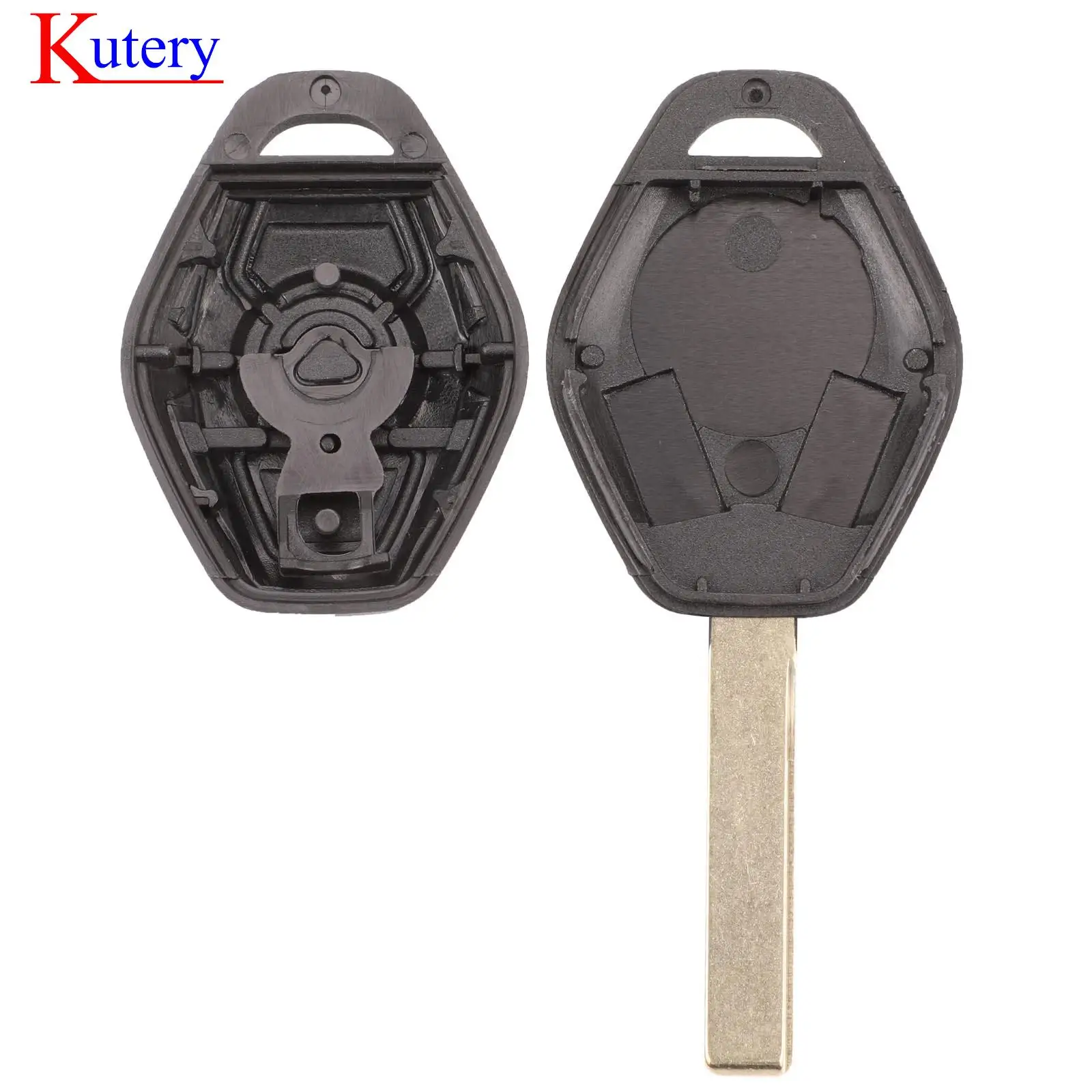 Jingyuqin-حقيبة غلاف لمفتاح السيارة عن بعد ، استبدال 3 أزرار ، فوب لسيارات بي دبليو 3 ، 5 ، 7 سلاسل ، ، X5 ، X3 ، Z3 ، Z4 ، HU92 ، HU58 شفرة