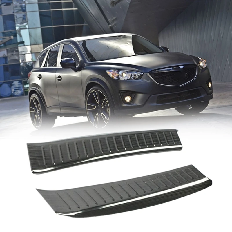 Stainless Steel Rear Bumper Protector Sill Trunk Tread Plate Trim Trunk Sill Plate Cover For MAZDA CX-5 CX5 CX 5 2020