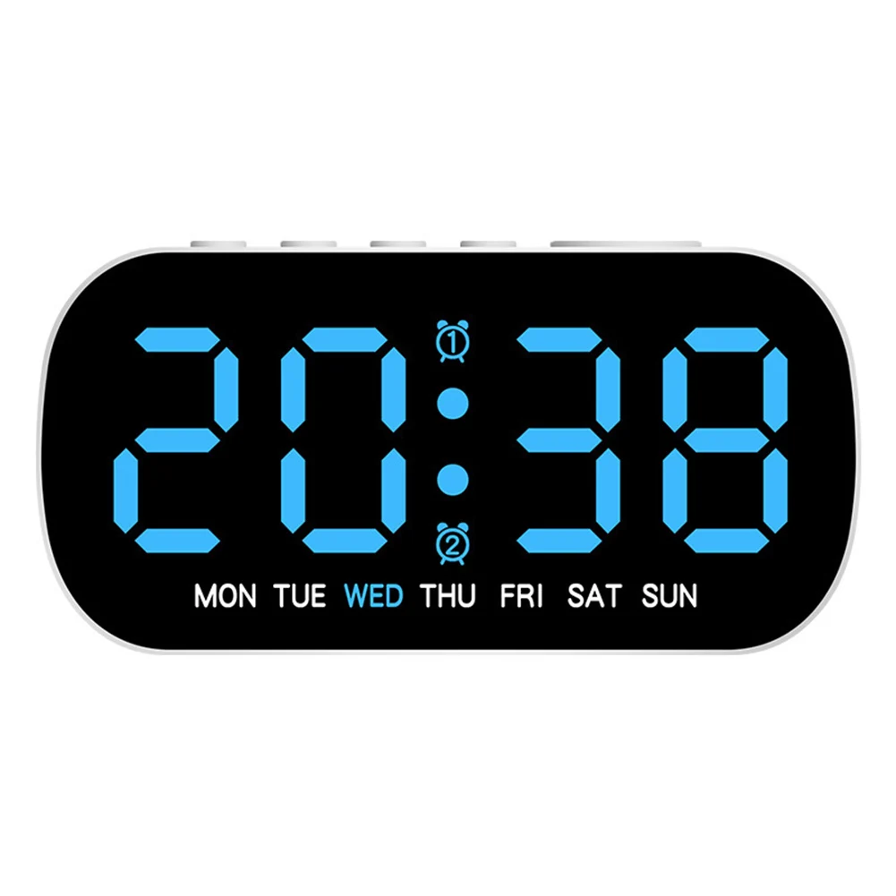 Power Saving Mode LED Digital Clock Energy Conservation Home And Office Use Reliable Alarm Feature Temperature Instrument