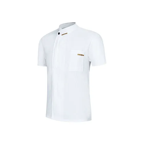 Imagen 2 del producto MSORMOSIA-uniforme de Chef y camarero de calidad, camisa de manga corta para Cocina, Restaurante, Chef, disfraz de Sushi, peluquero, transpirable