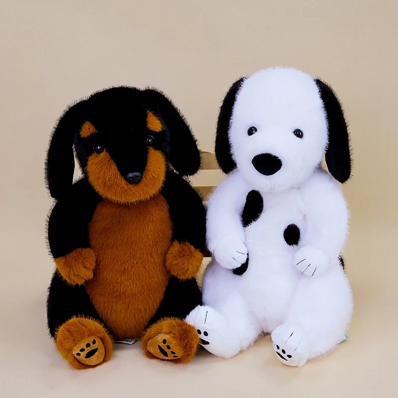 

High Quality Lifelike Doggy Plush Toys Cute Fluffy Long Ears Puppy Doll Warm Cozy Kids Companion Funny Birthday Xmas Gift