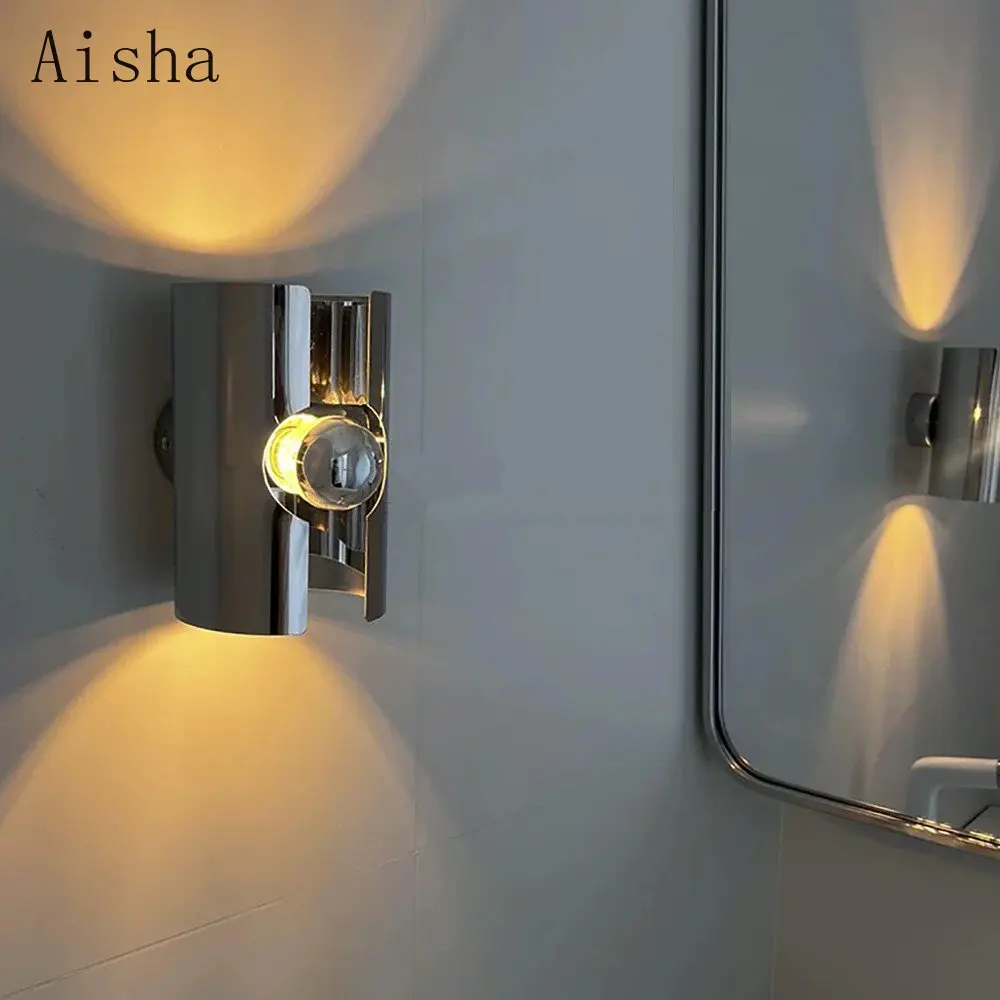 

Design Bauhaus Sliver Wall Lamp Nordic Wall Sconce for Living Room Corridor Bedroom Beside Background Decoration Lamps E27