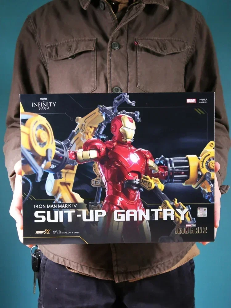 Оригинальная 1/10 модель Тони Старка, фигурка Marvel Suit Up Gantry и MK4, Железный человек, Gantry, супергерой, статуя Железного человека, Коллекционная игрушка
