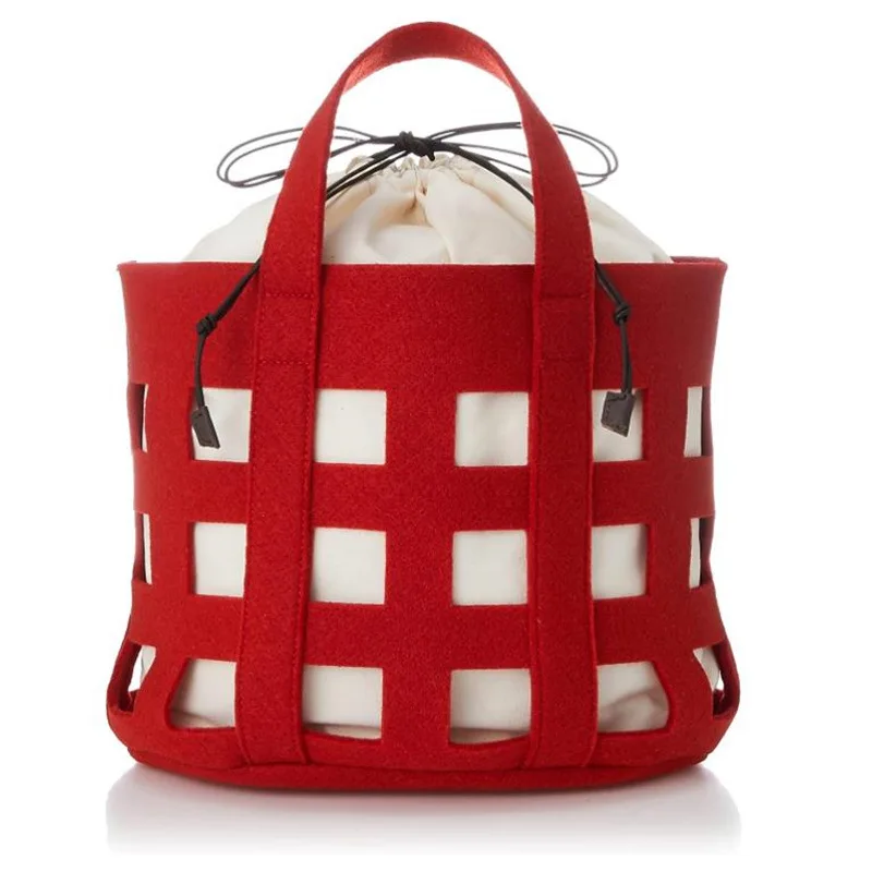 

Bucket Bag for Women Large Capacity Portable felt bag Tote Bag