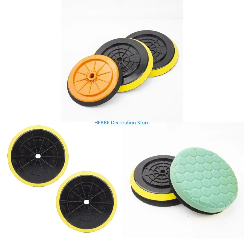 B0KC 2Pcs Auto Adhesive Buffing Pad For Unflawed Car And Home Polishing