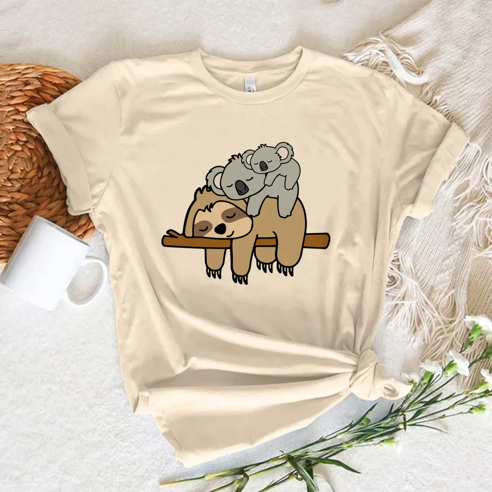 

Sloth t shirt women anime tshirt girl streetwear clothing