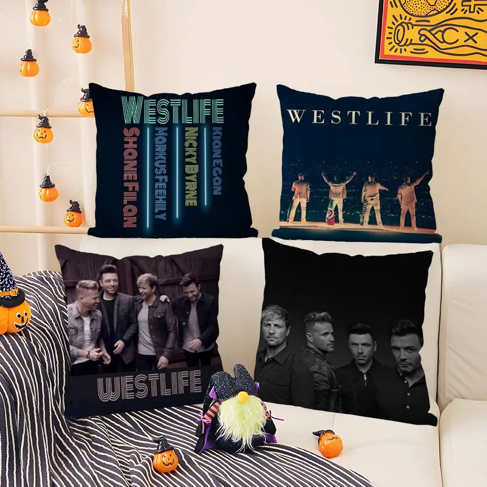 كول W-Westlife كيس وسادة مكتب أريكة النوم كرسي الظهر قصير أفخم الطباعة على الوجهين غطاء وسادة المنزل