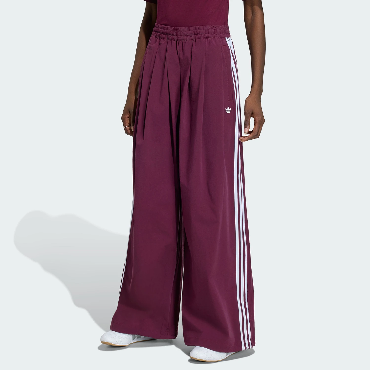 Adidas genuine clover women's loose and trendy striped sports pants KY5187