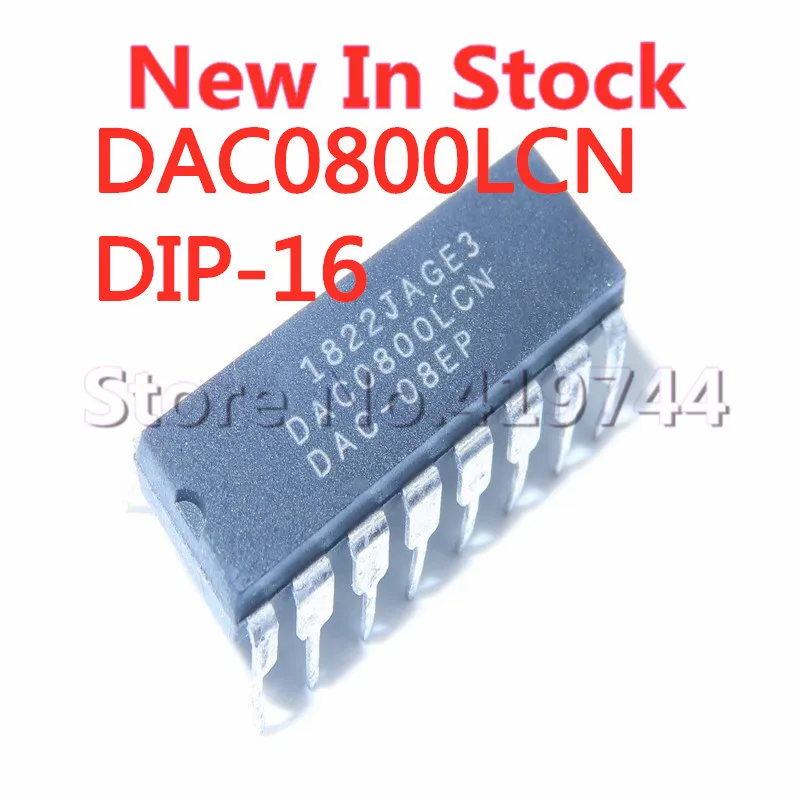 5PCS/LOT DAC0800LCN DAC0800 DIP-16 Digital to Analog Converter In Stock NEW original IC