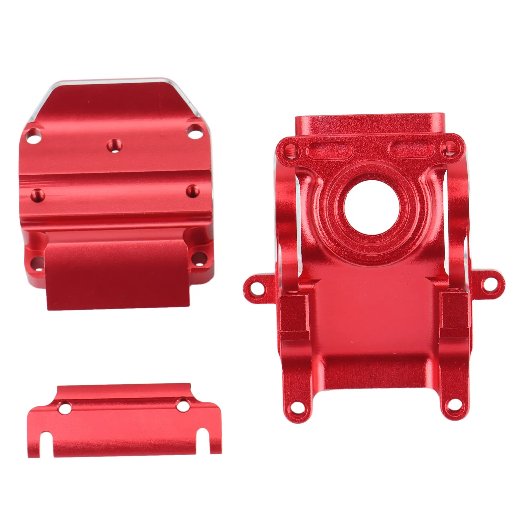 Metal Front Rear Gearbox Case Housing Set for Arrma 1/8 Kraton Outcast Senton Typhon Talion 1/7 Infraction RC Car,Red