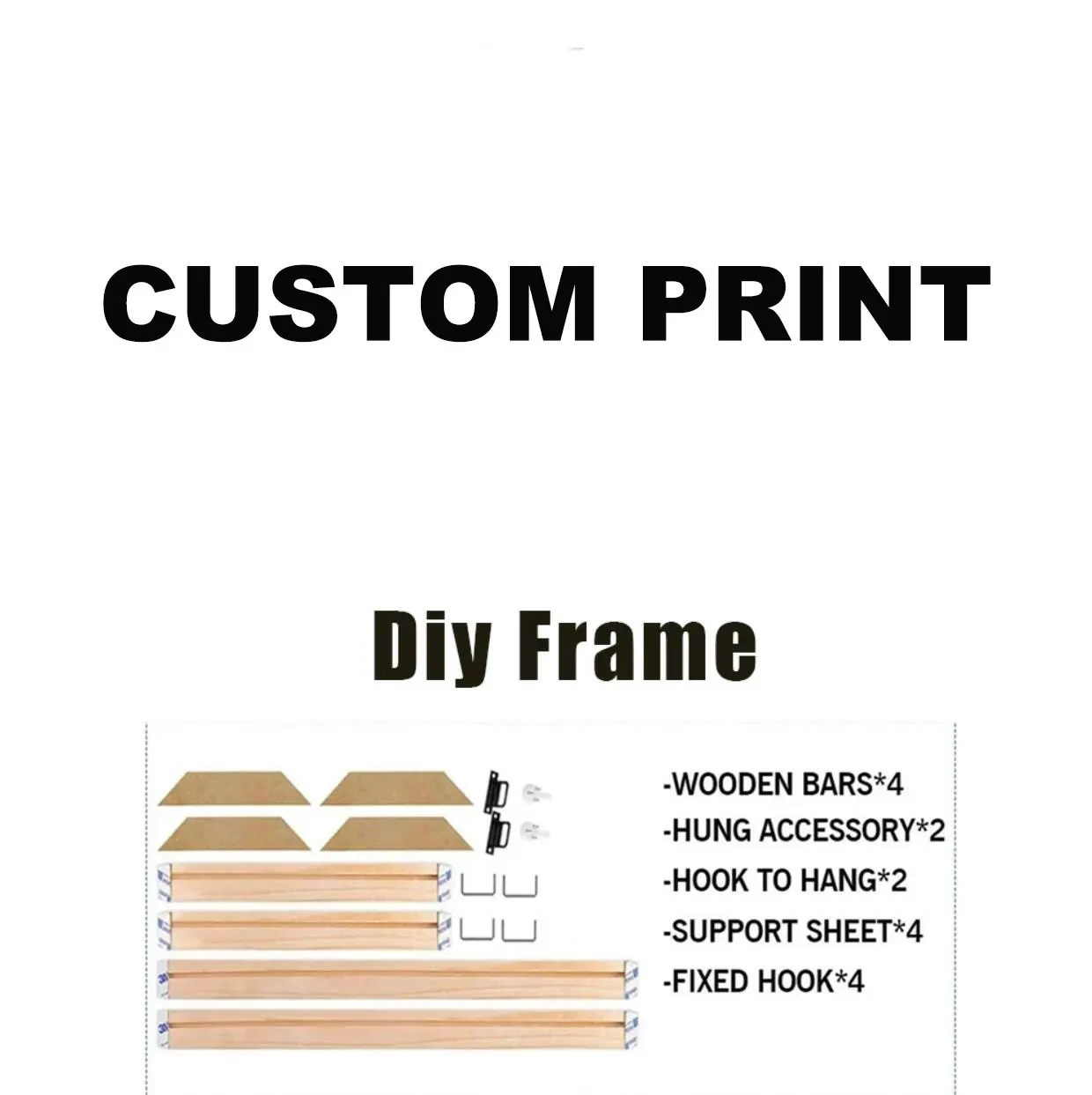 Modern Custom picture Customized Canvas Painting Any Posters for Room Wall Decor