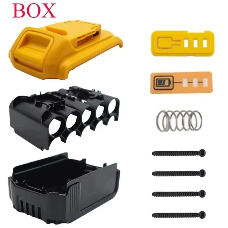 لملحقات الأدوات علبة بلاستيكية لبطارية ليثيوم أيون لـ XR 18 فولت 20 فولت DCB183 DCB203 DCB204 DCB200 أجزاء علبة الإسكان #4