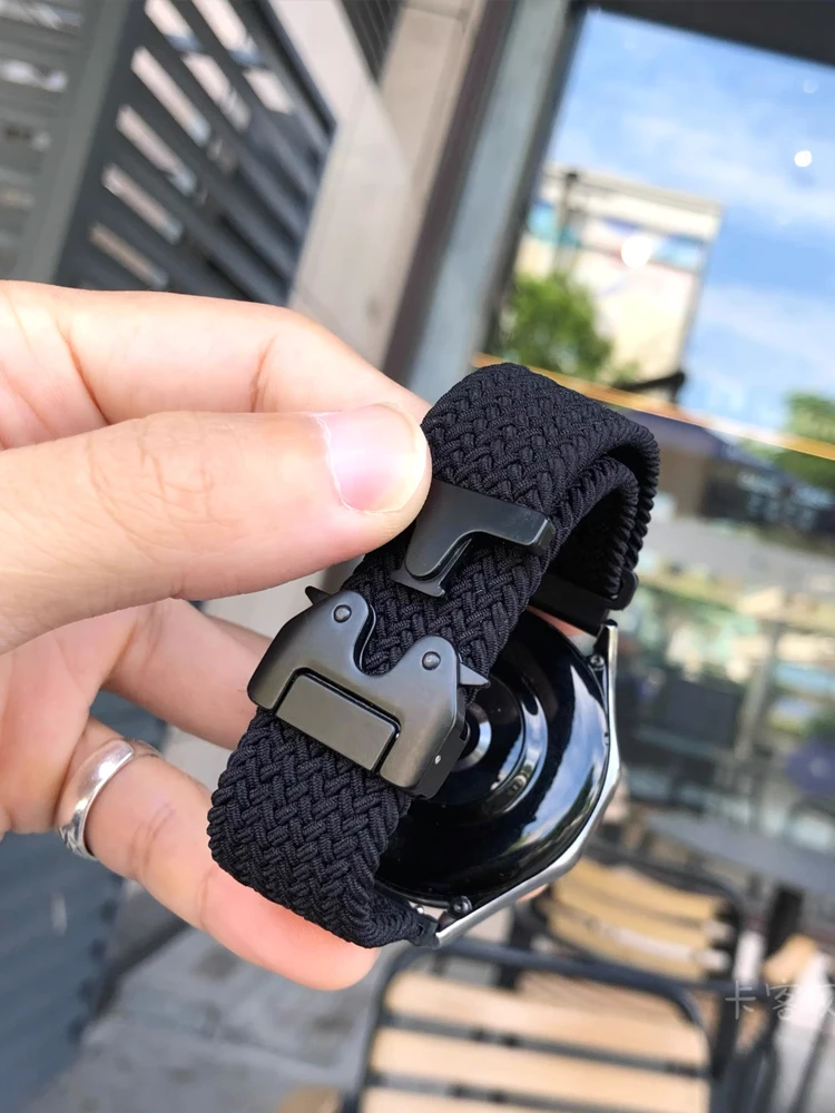 18 mm 20 mm 22 mm Armband für Samsung Galaxy Watch 7/FE/4/5 Pro/6 Classic/Gear S3/Amazfit GTR geflochtenes Armband Huawei GT 4 5 Pro Band