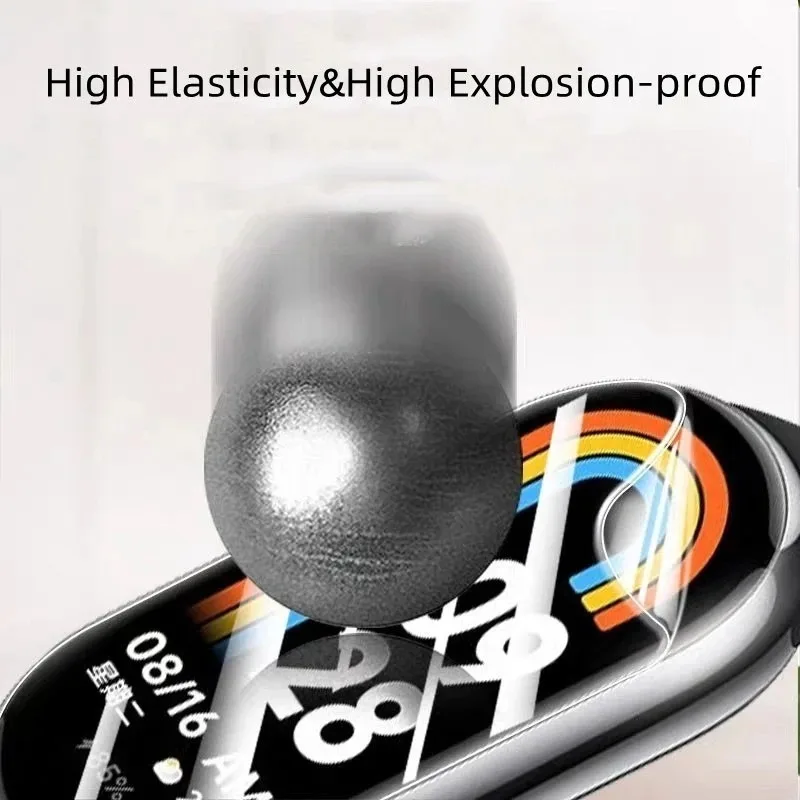 Xiaomi Mi Band 9,8,7,9,5ユニット用のスマート腕時計用ソフトヒドロゲルスクリーンプロテクター