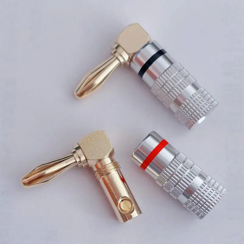 スピーカーアンプ端子バインディングポストナットバナナプラグジャックソケットコネクタロングスレッドアダプタ