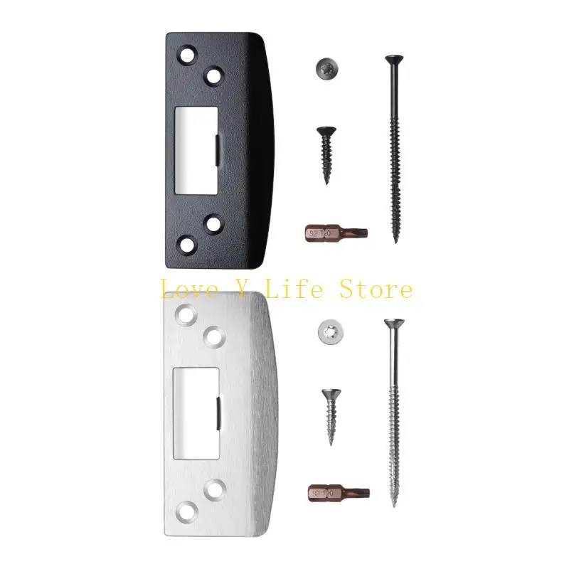 

L74C Дверной замок Защелки Направляющая пластина с винтами Защелки Усиление безопасности Длинные полосы