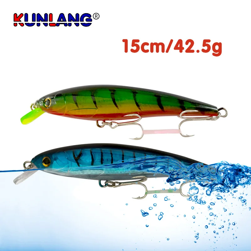 1 Pcs Fishing Lures Freshwater Wobbler 15CM 42.5G for Pike Artist Lure Fukushima Sea Jig Spinning Metal Official Esfishing Store