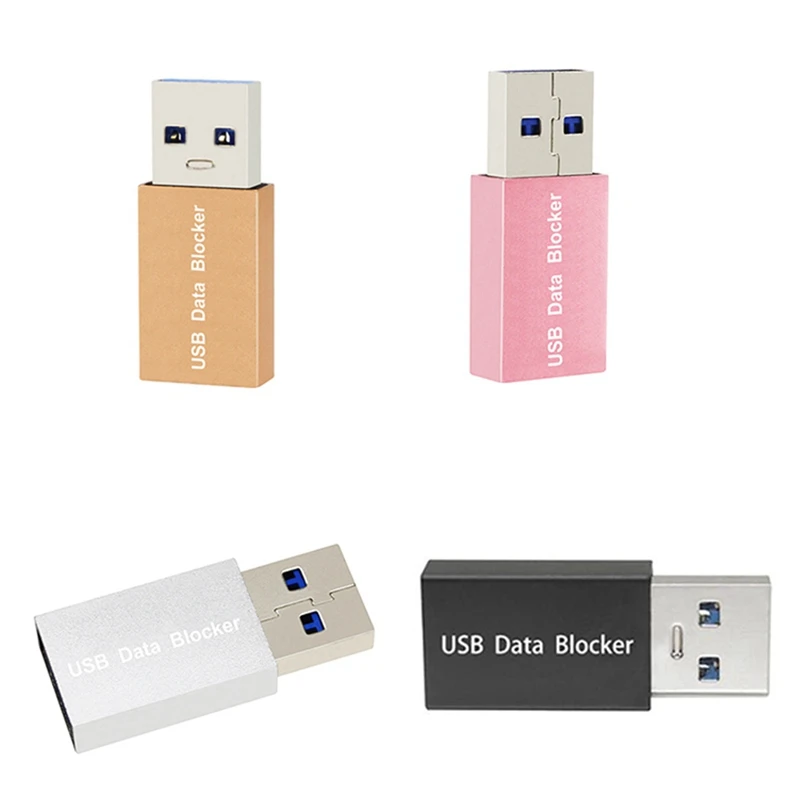 

Y16A 4 шт. USB-блокатор данных, только зарядка, USB-адаптер для предотвращения разъема, адаптер блокировки синхронизации данных для блокировки синхронизации данных