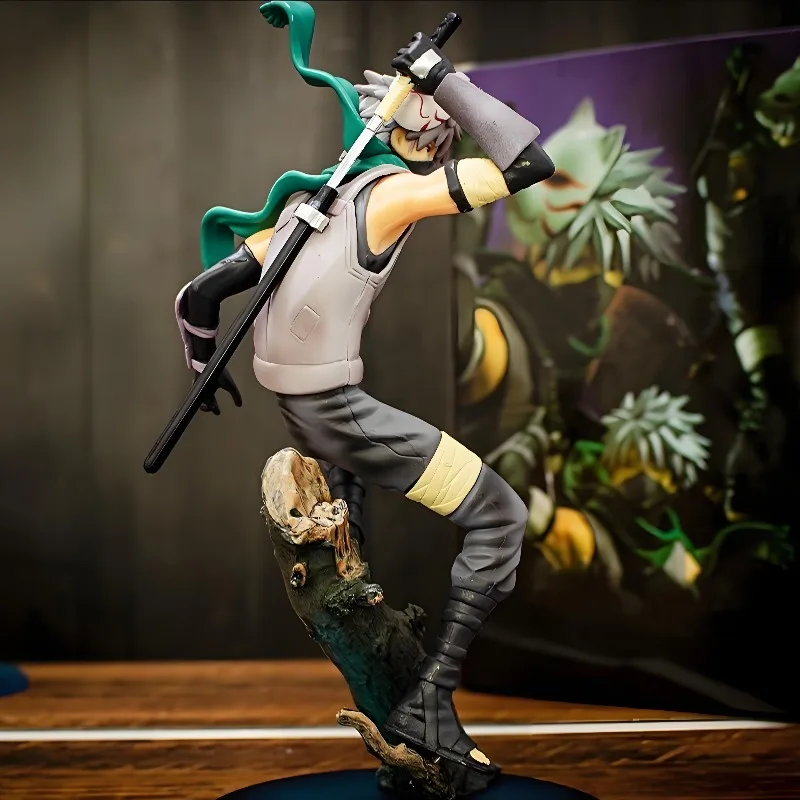 بانداي ناروتو تمثال هاتاكي كاكاشي أنيمي شخصية كرتونية تمثال رائع نموذج دمية سطح المكتب حلية جمع الهدايا