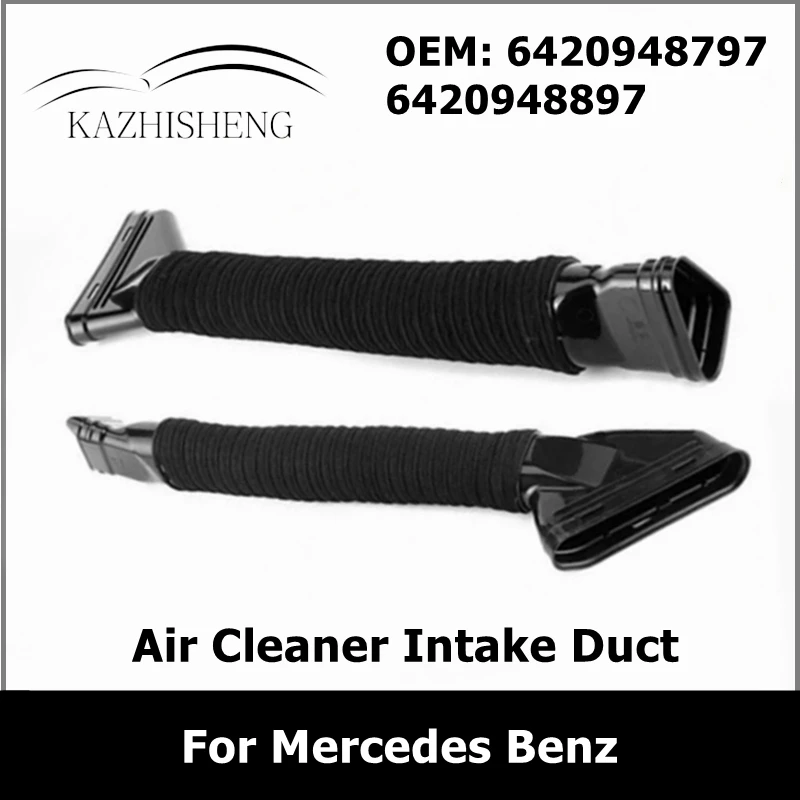 

1Pair Air Cleaner Intake Duct Hose for Mercedes Benz ML350 GLS350 GL350 GL500 ML300 A6420948797 A6420948897