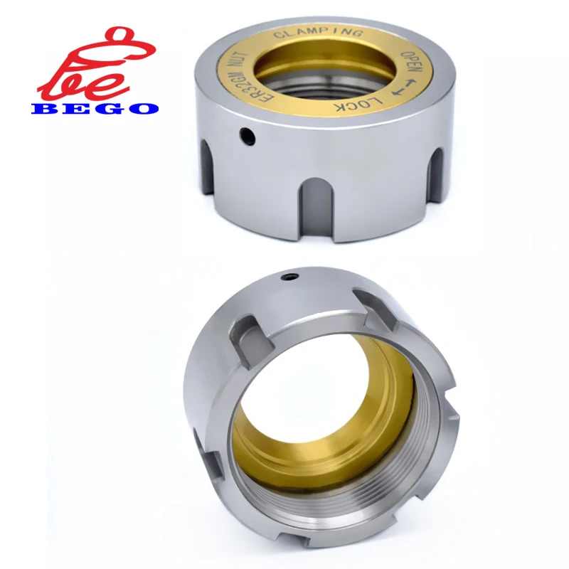 BEGO Nut ER11 ER16 ER20 ER25 ER32 ER40 Ball Wheel Bearing Nut ER25 ER32 GM High Precision OZ25 OZ32 Bearing Nut Accessories