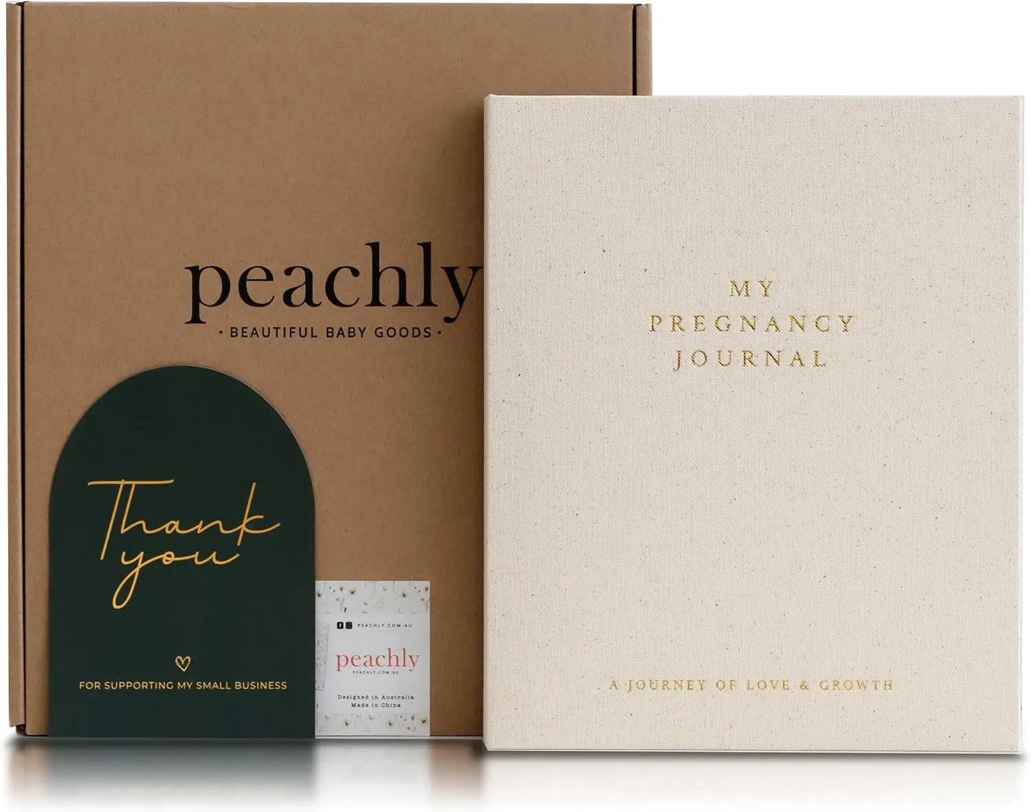 

Pregnancy Journal - Linen Pregnancy Book to Capture Every Milestone - Pregnancy Must Haves - Baby Book Keepsake Pregnanc