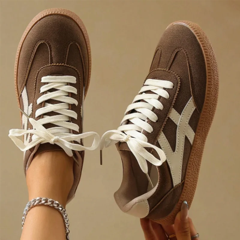 

Women's Casual Sneakers, Flat, Lightweight, Comfortable For Fitness, Walking, Skateboarding