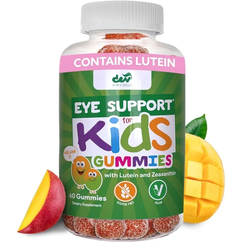 

Детские витаминные маркеры для глаз, лютены и зеаксантина, вегетарианские, со вкусом манго, без глютена, 60-дневная поставка