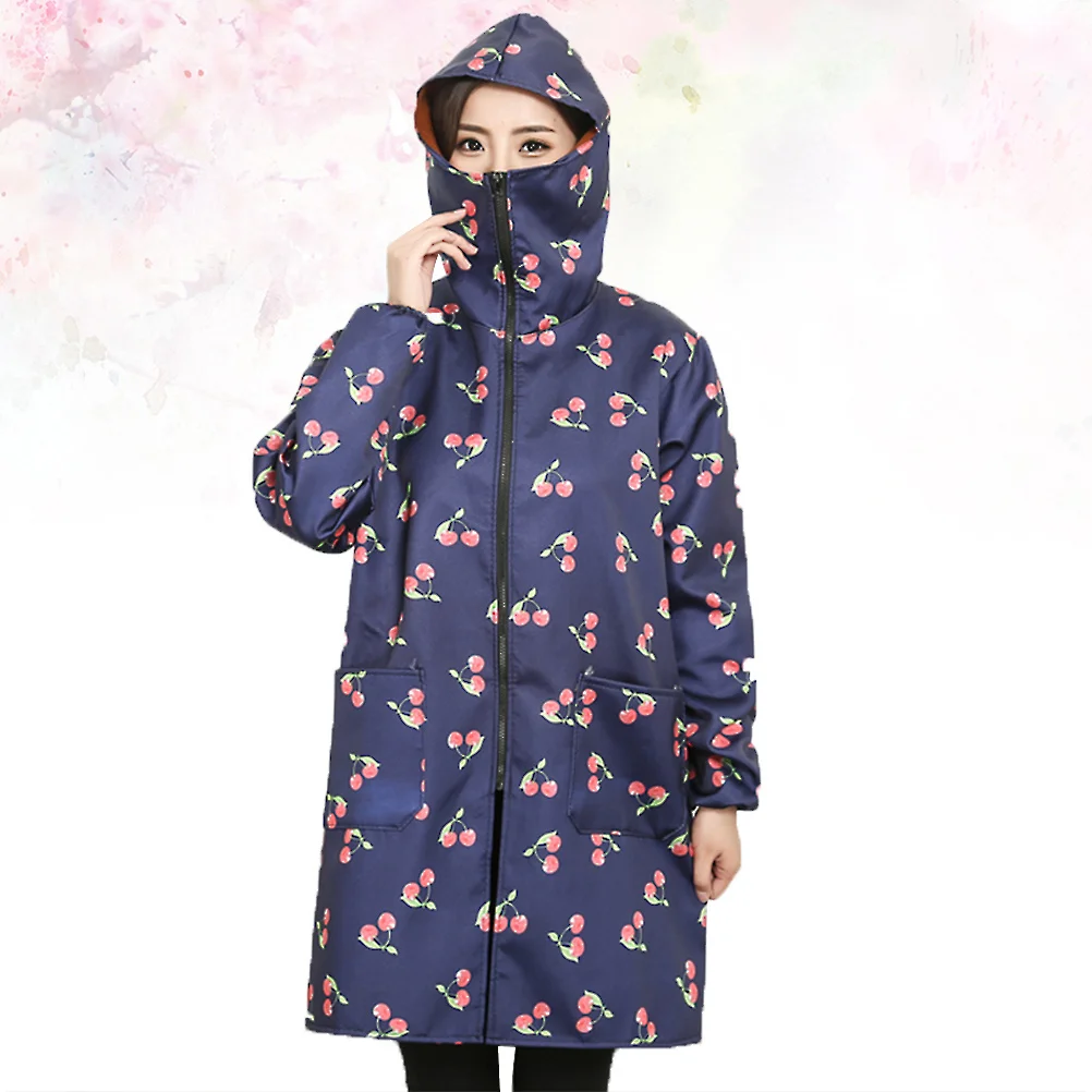 마스크 오버클로스 긴 소매 얇은 스타일 XXL 체리 방수 오일프루프 주방 작업복 홈 키친 슈트