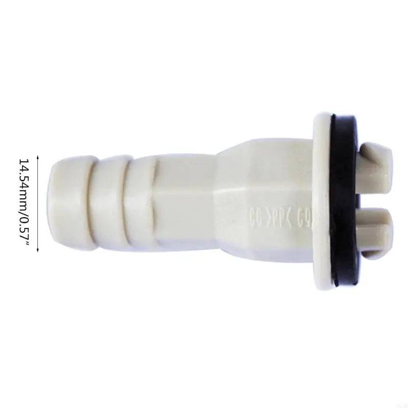 U1JE 배수 호스 커넥터 엘보 배수 호스 노즐 17mm/0.67in 미디어용 고무 링 포함 누출 없음 설치가 용이함