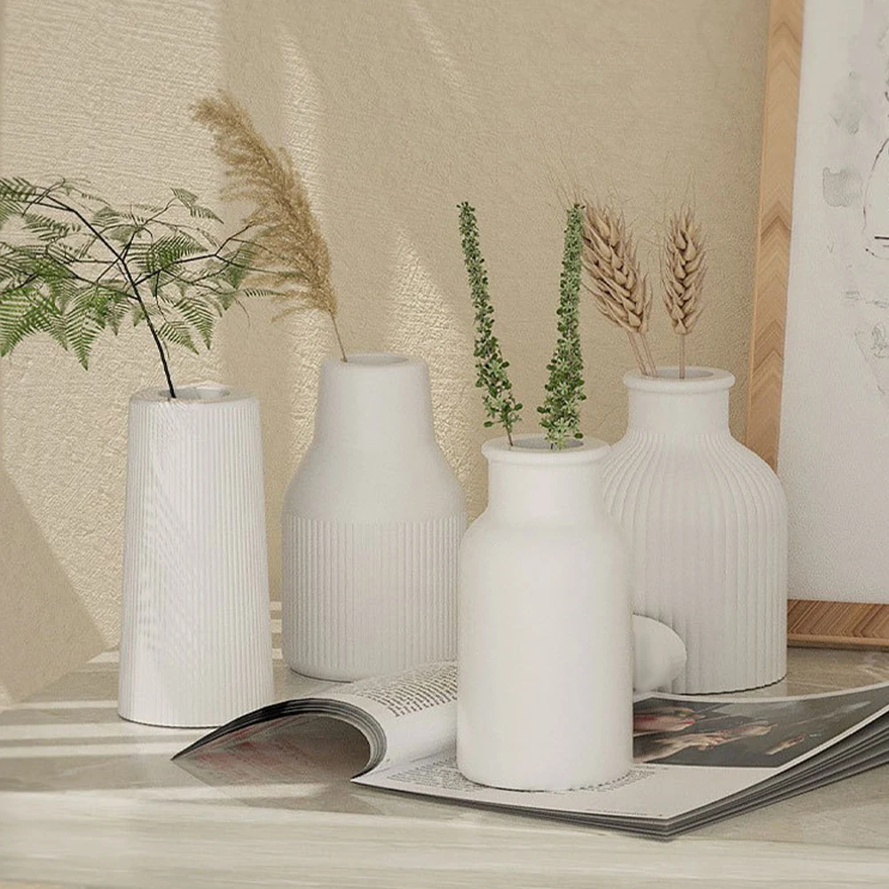 8pcs DIY Silicone Vase Casting Molds Flower Pot Diy Silicone Craft Planter Mold Vase Casting Mold Home Decoration