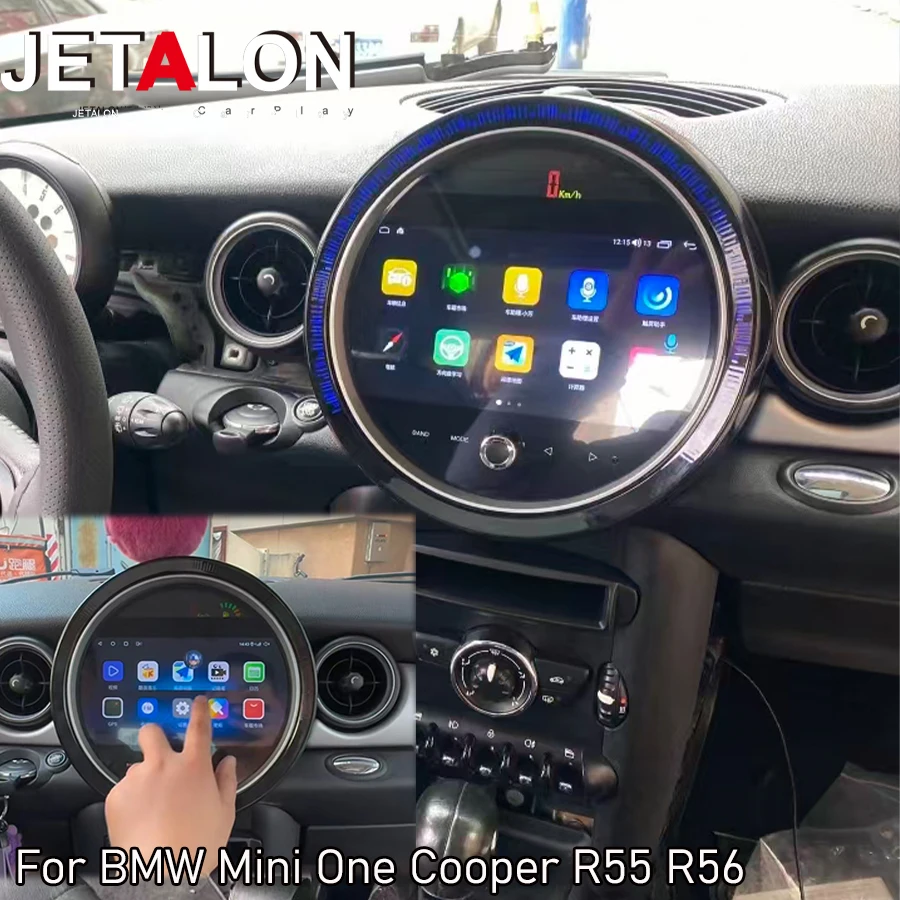 Navigation For BMW Mini One Cooper R55 R56 Peaceman Clubman Cluster Center Speedometer 4G Android Screen Car LCD Dashboard WIFI
