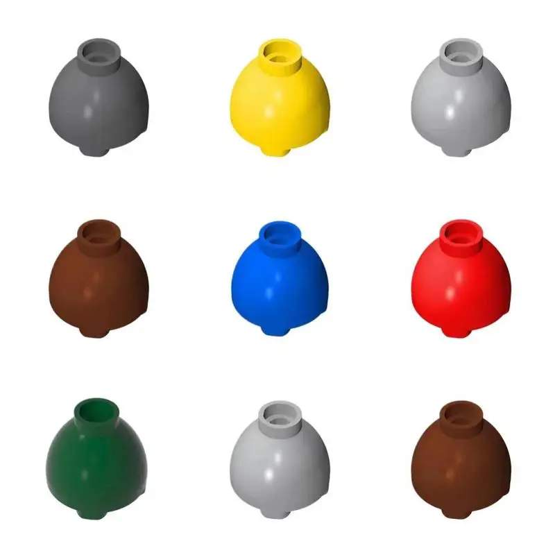 100Pcs 24947 MOC Parts Brick Round 2 X 2 Dome Bottom With Studs Compatible Building Block Particle Brain Toy Gift