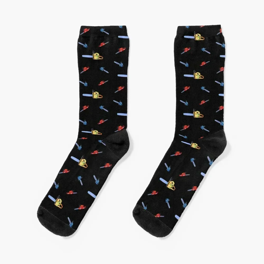 

Chainsaw Pattern Socks designer brand christmas stocking Run gym Socks For Men Women's