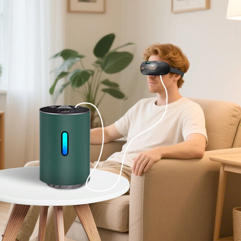 

Portable USB Hydrogen Eye Spray Therapy Hydrogen Beauty High Tech Hydrogen Eye Massager Equipment With Heat Compression