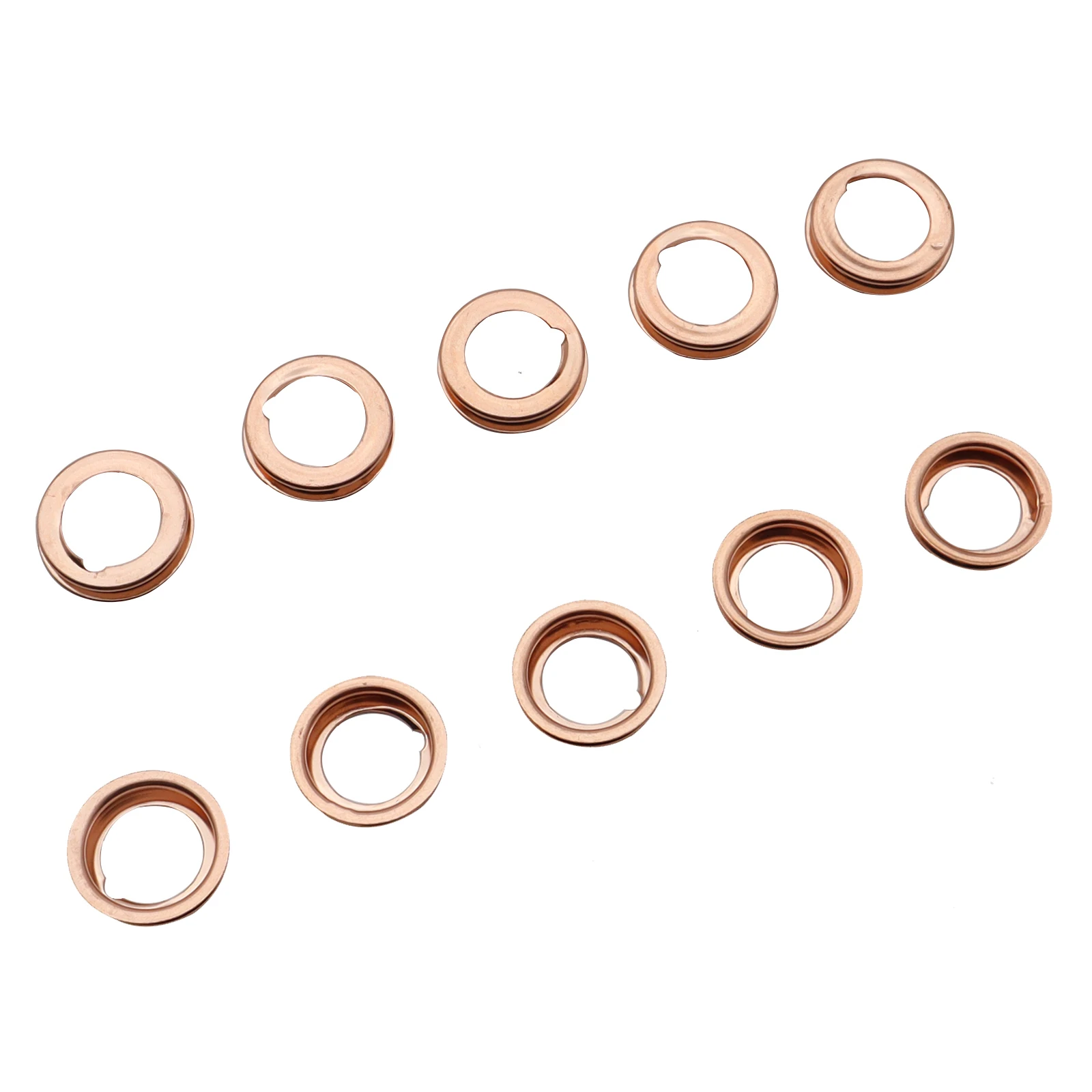 10pcs Car Engine Oil Drain Plug Gasket 1102601M02 Copper Colored Oil Drain Plugs Crush Washers Gaskets Rings for Nissan Infiniti