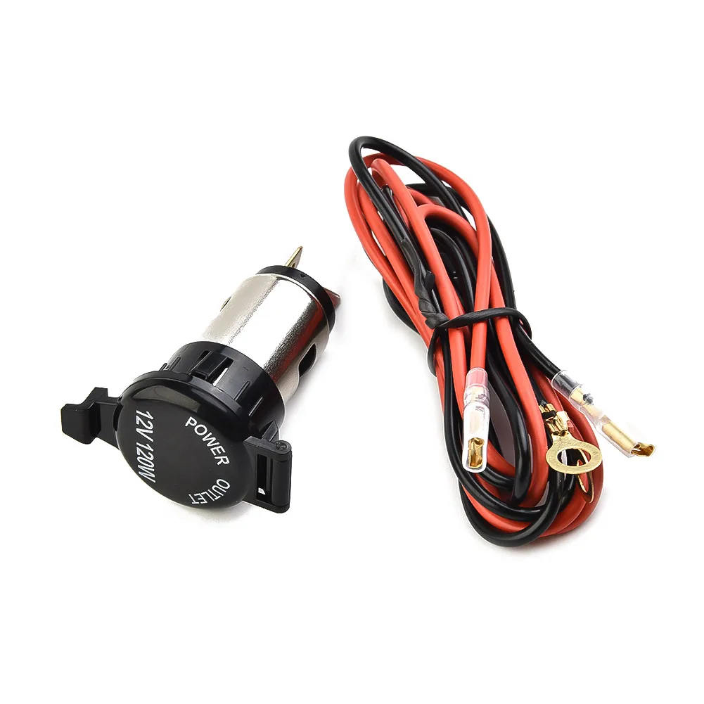 12V USB Car Waterproof Socket Charger Power Adapter Cable Fuse Cable Female Socket -Plug Connector Adapter Cable Fuse