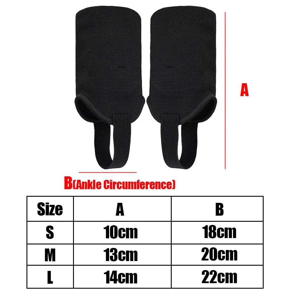 1 Pair Ankle Guard Protectors Leg Support Foot Pads for Soccer Football Volleyballs Double Side Ankle Protections Pad Men Women