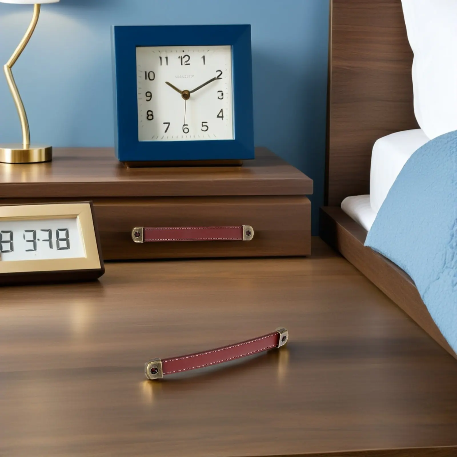 

2 шт. ретро-ручки из искусственной кожи: винтажные ручки для ящиков, шкафов, кухонных тумб, гардеробов, багажных чемоданов, инструментальных ящиков, фурнитура