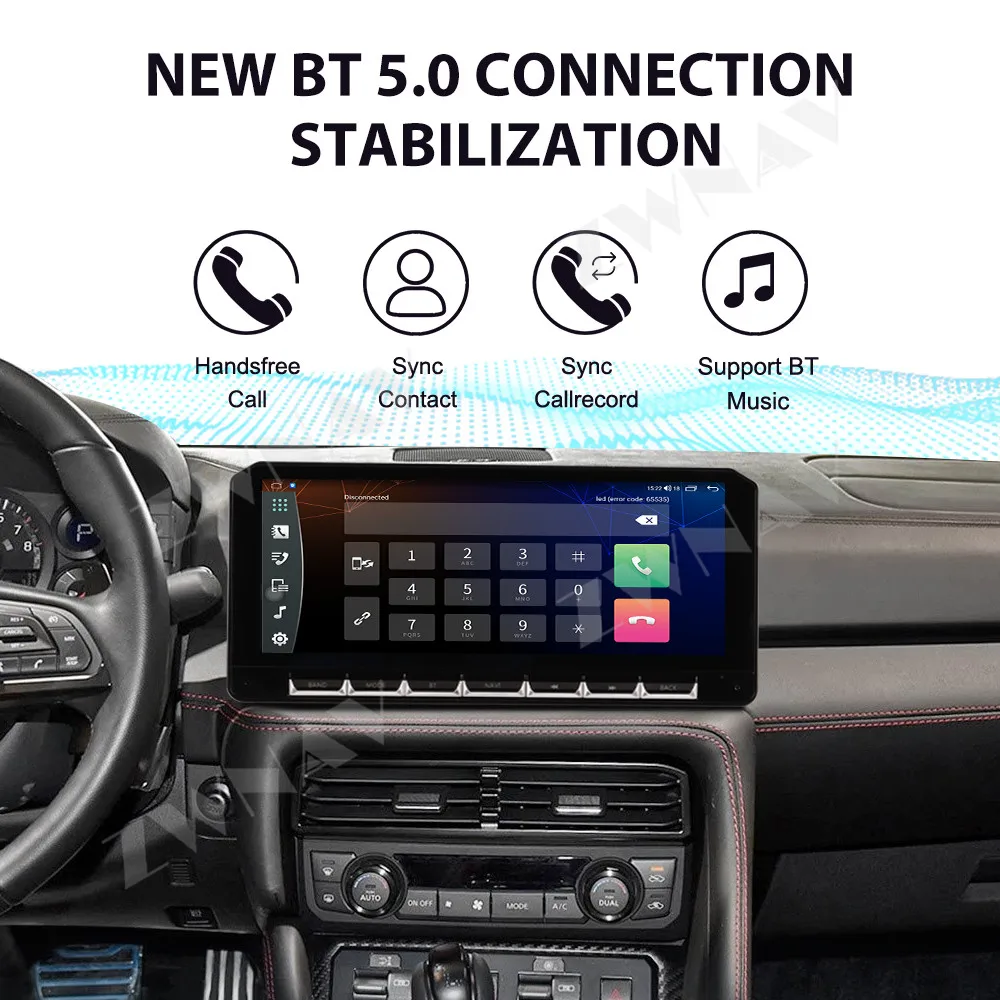 12.3 Inch HD Touch Screen For Nissan GTR 2017-2024 Android 14 Car GPS Navigation BT CarPlayer Car Multimedia Player Head Unit