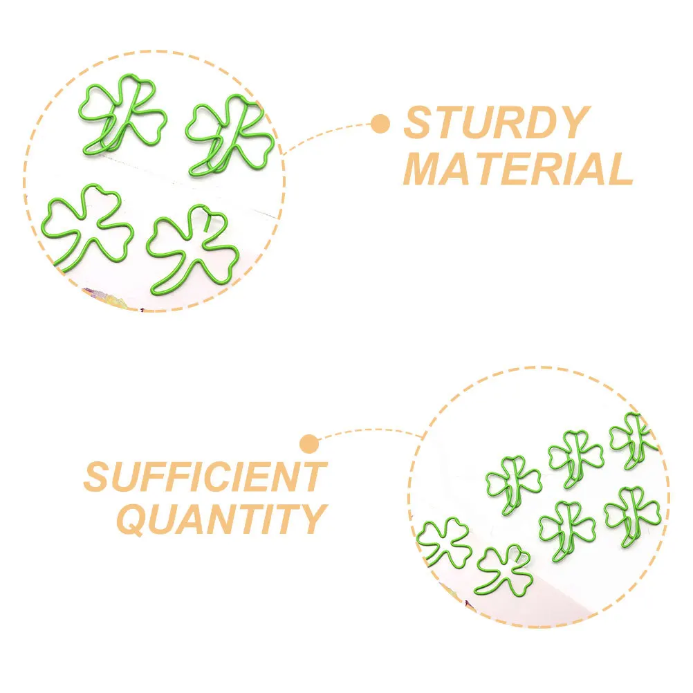 30Pcs Clips Decorative Leaf Shaped File Clips for Office School Document Bookmarks Creative Shaped Paperclips