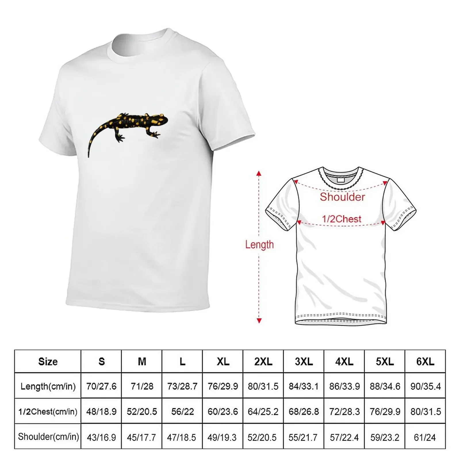 Fire Salamander (Salamandra salamandra) T-Shirt tops customs design your own heavyweights for a boy t shirts men