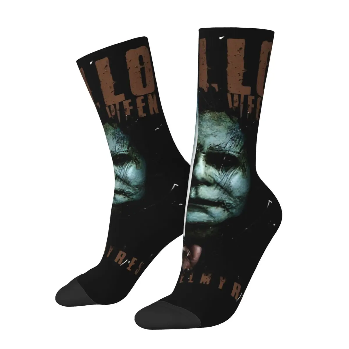 Harajuku Men's Socks Michael Myers 2021 25127434 Accessories Warm High Quality Sock All Seasons